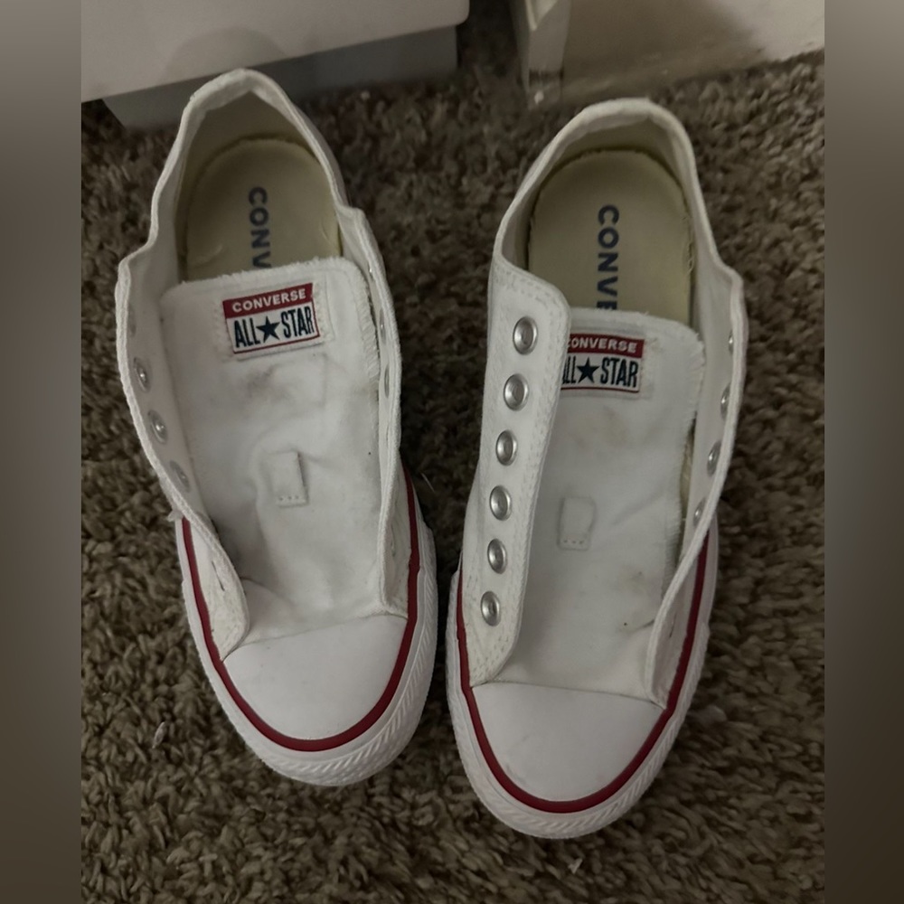 White low top chucks Taylor’s!